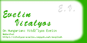 evelin vitalyos business card